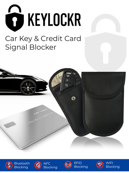 Key Locker – RFID Signal Blocker (Black Leather Case)