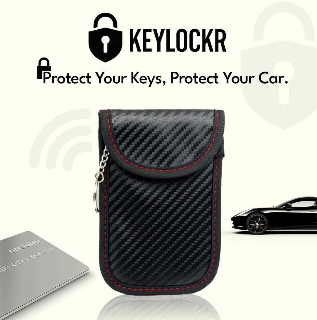 Key Locker – RFID Signal Blocker (Red Carbon Case)