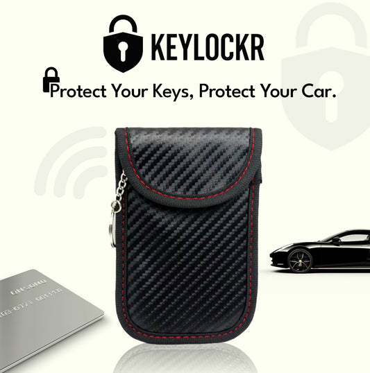 Key Locker – RFID Signal Blocker (Red Carbon Case)