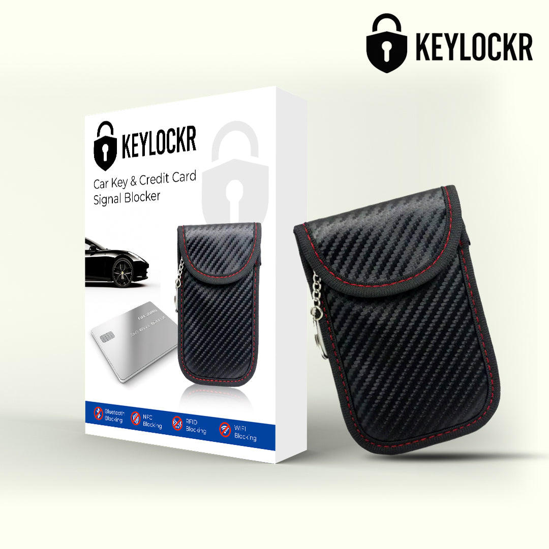 Key Locker – RFID Signal Blocker (Red Carbon Case)