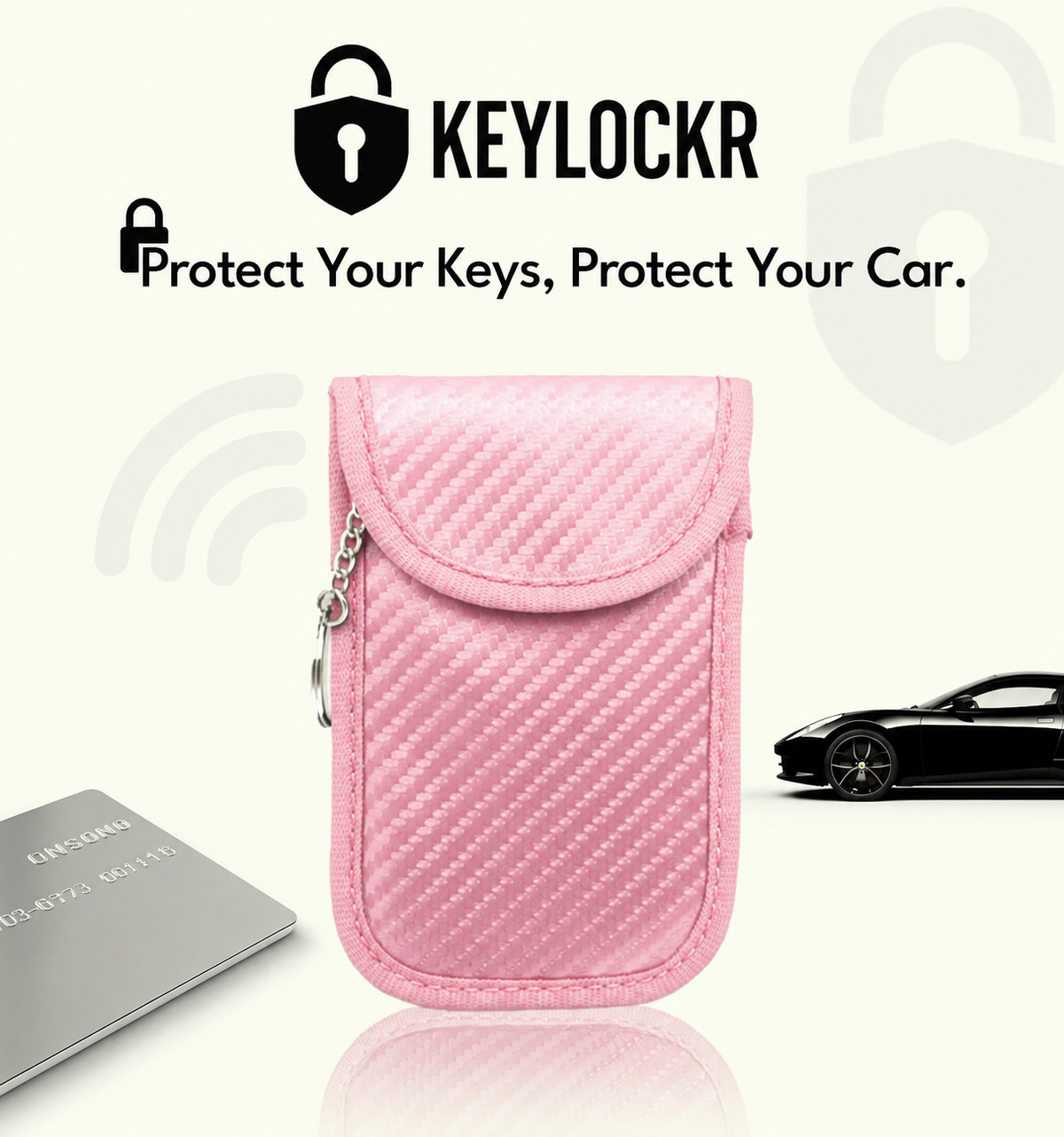 Key Locker – RFID Signal Blocker (Pink Case)