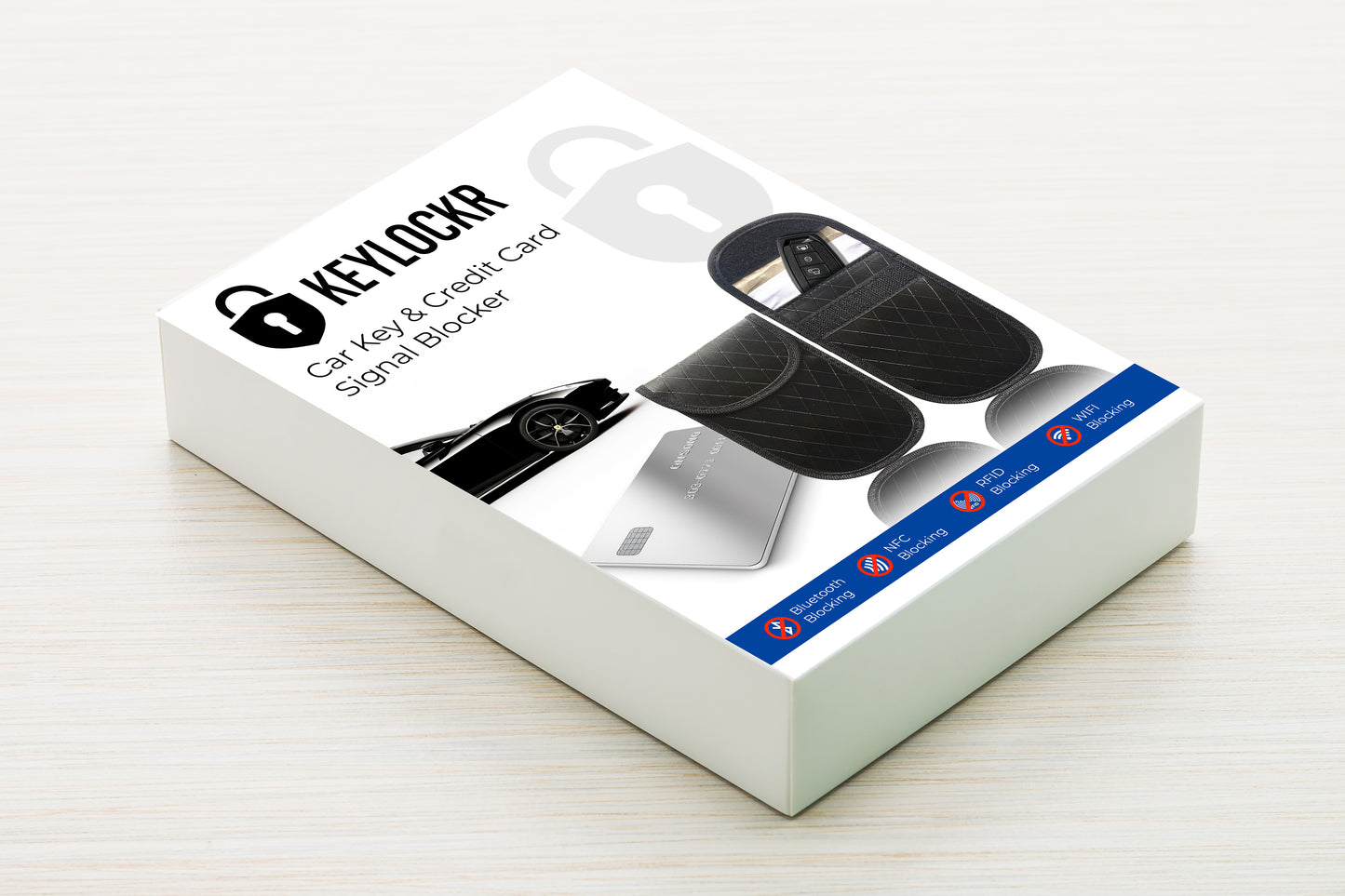 Key Locker – RFID Signal Blocker (Diamond Stitch Case)