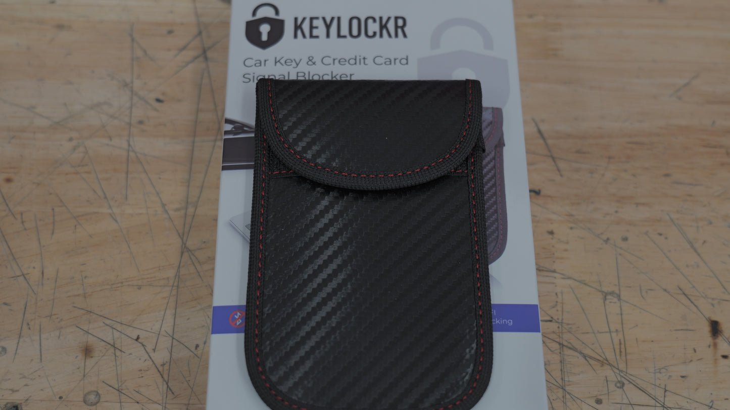 Key Locker – RFID Signal Blocker (Red Carbon Case)